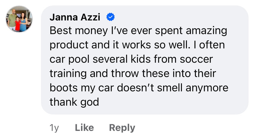 Customer comment screenshot