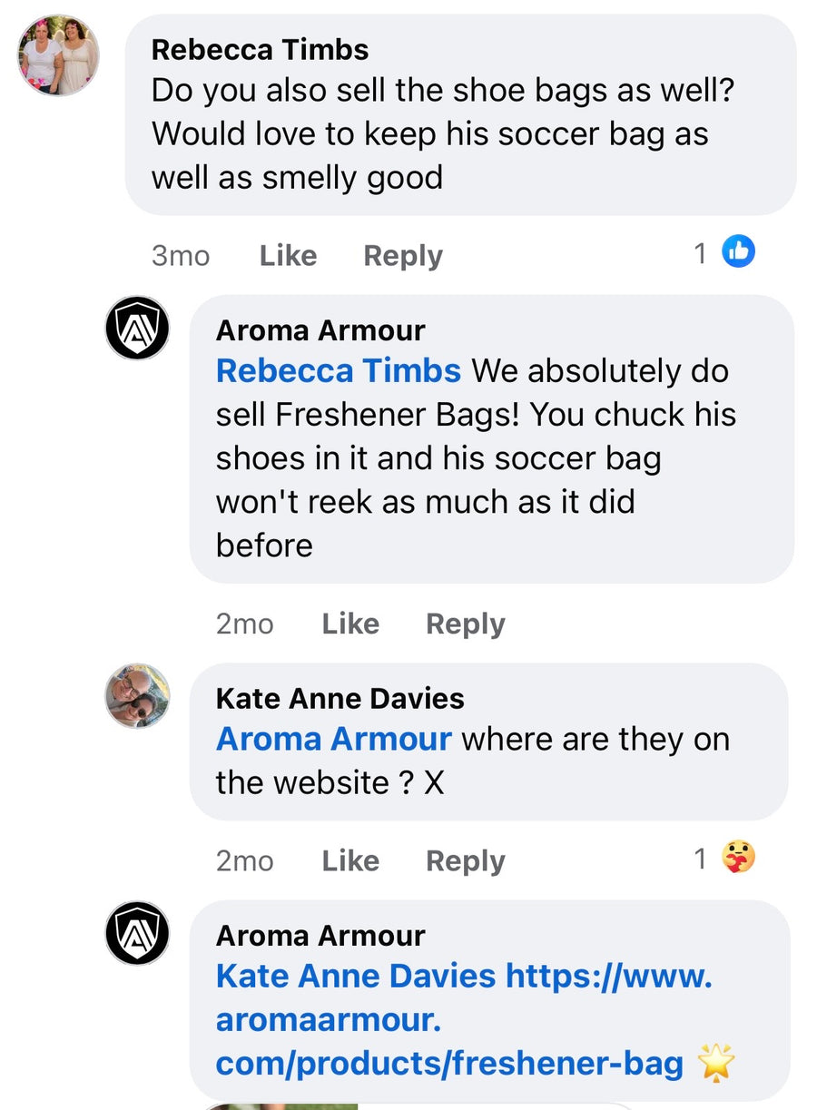 Customer comment screenshot