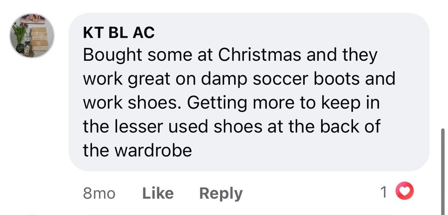 Customer comment screenshot