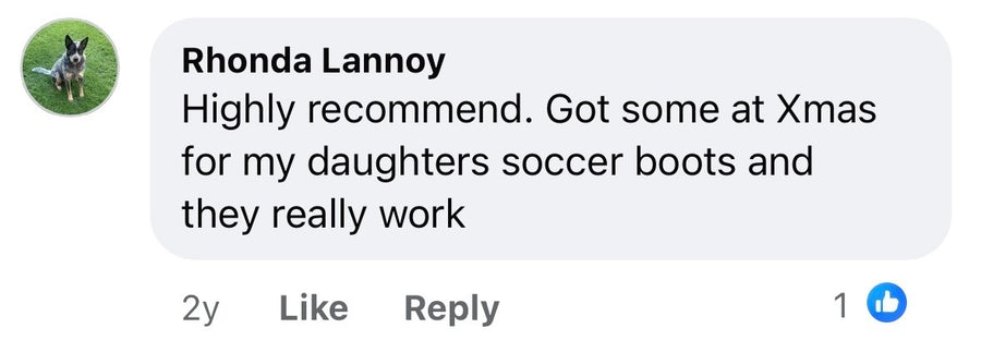 Customer comment screenshot