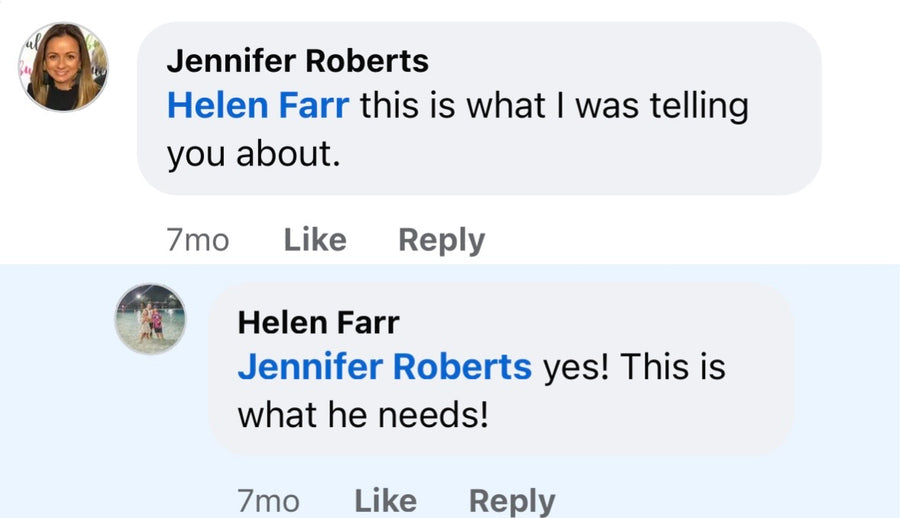Customer comment screenshot