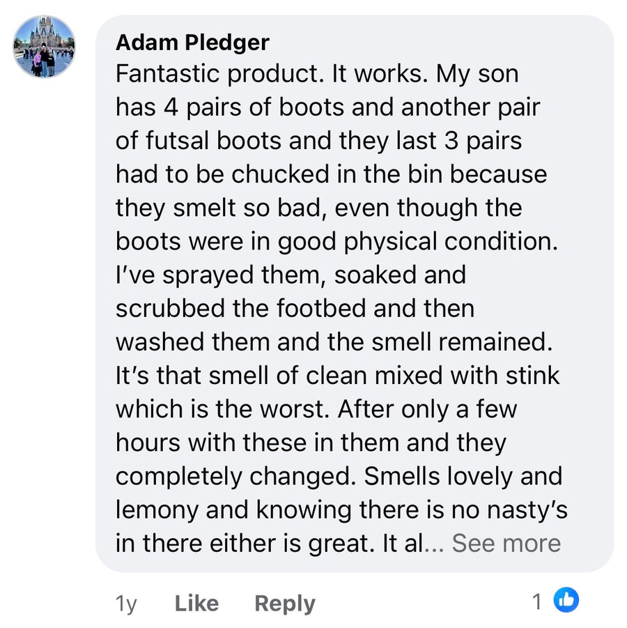 Customer comment screenshot